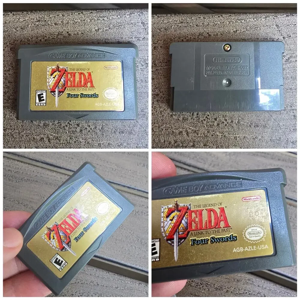 Legend of Zelda A Link to the Past Four Swords Game Boy Advance GBA Authentic